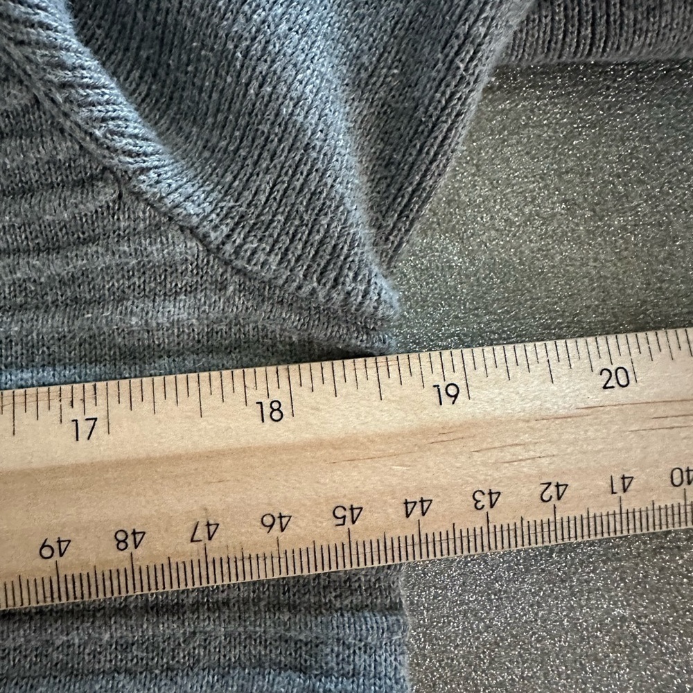 Lands’ End Outfitters Gray Zip-Front Knit Jacket | Size XS - Picture 12 of 17